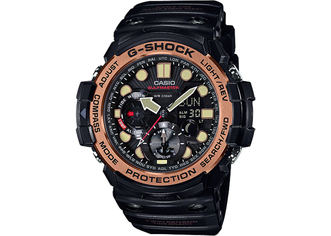 Casio G Shock Gulfmaster GN1000RG 1A 50mm in Resin DE