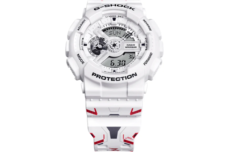 Casio G-Shock Gundam 40th Anniversary Gundam Unicorn GA-110MW-7APRGD