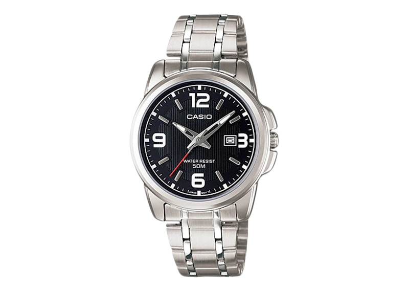 Pre-owned Casio Men's  Gshock Ltp1314d1av Watch In Stainless Steel In Silver