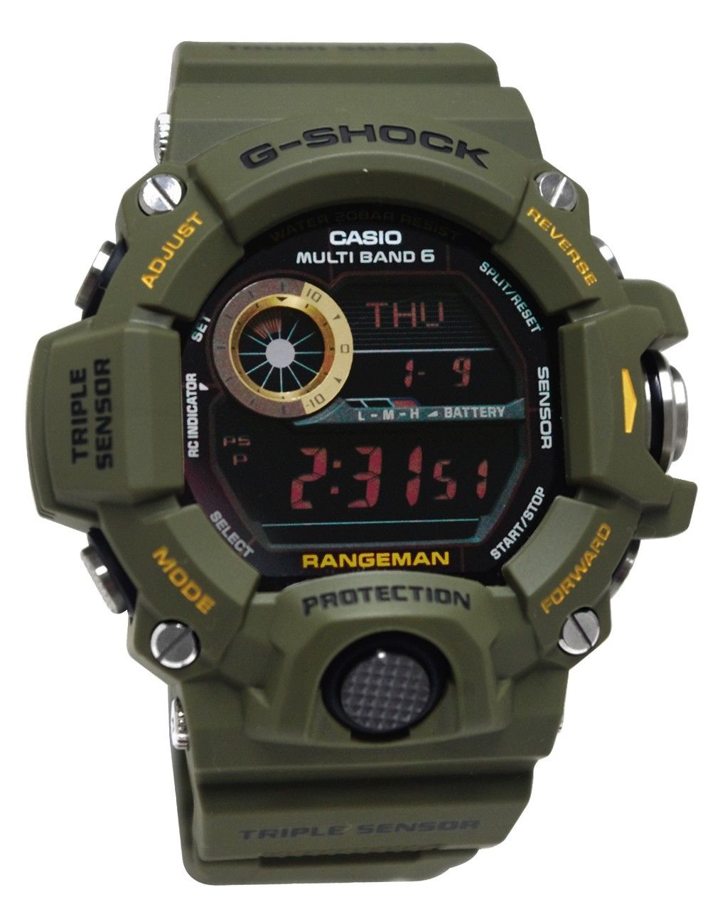 x GShock 54mm watch