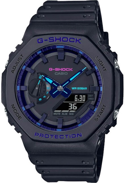 Casio G-Shock Virtual Blue GA-2100VB-1A - 45mm in Resin -