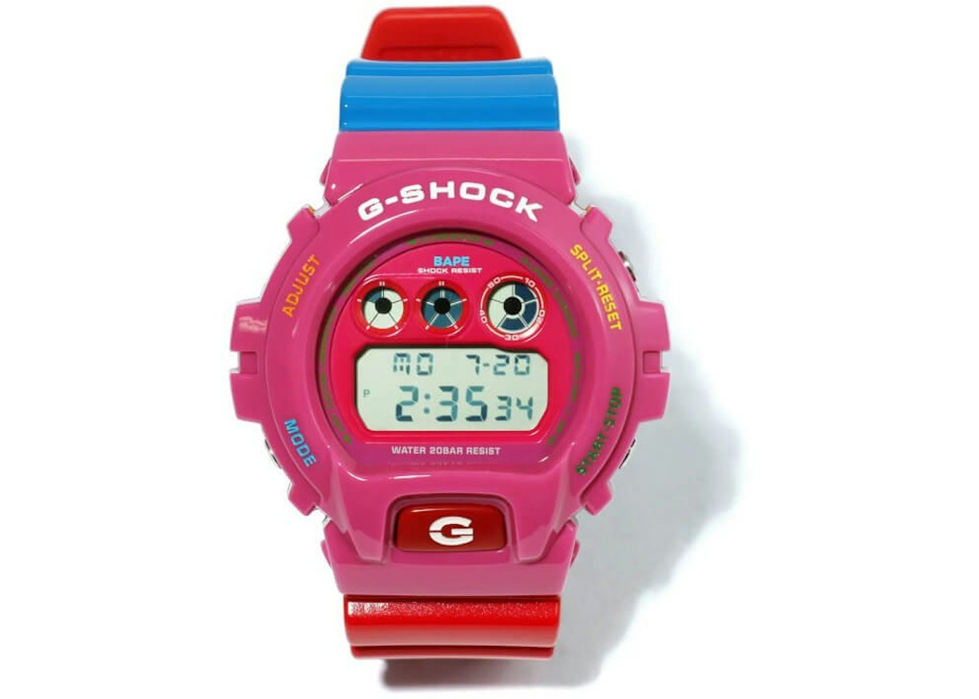 Casio G Shock X Bape X Kid Cudi Dw 6900 45mm In Resin