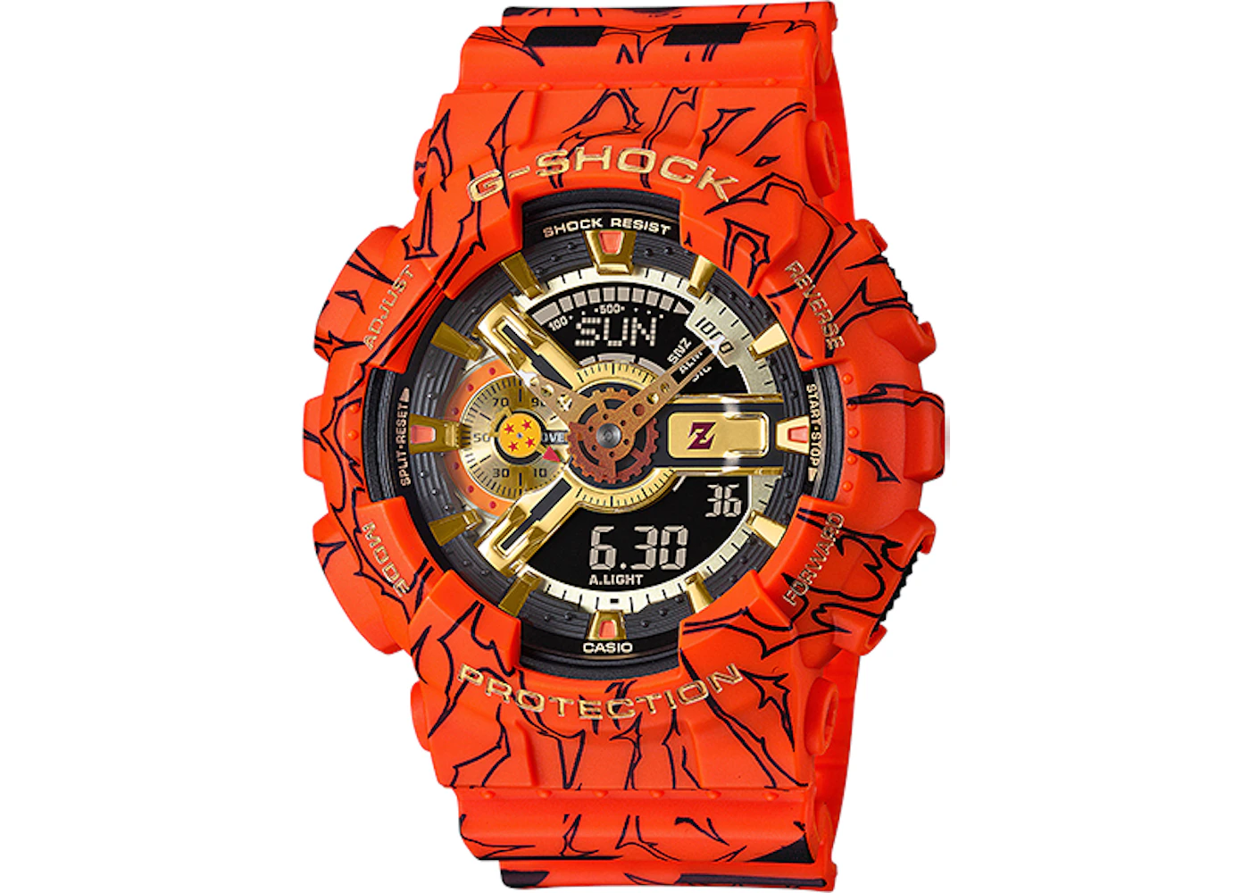 Casio G Shock x Dragonball Z GA 110JDB 1A4 51mm in Resin US