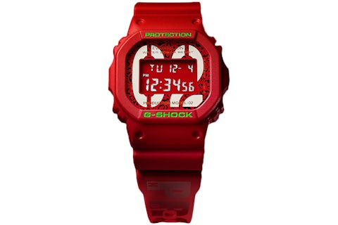 Casio G-Shock x Evangelion Beast Mode DW-5600 EVA-02 43mm in Resin