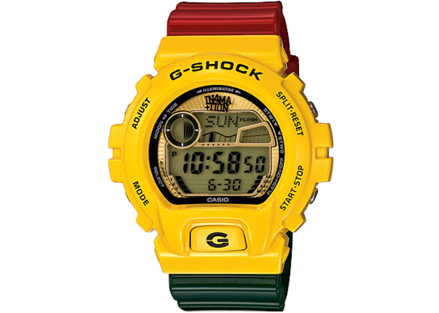 Casio G Shock X In4mation Rasta Glx 6900xa 9 48mm In Resin