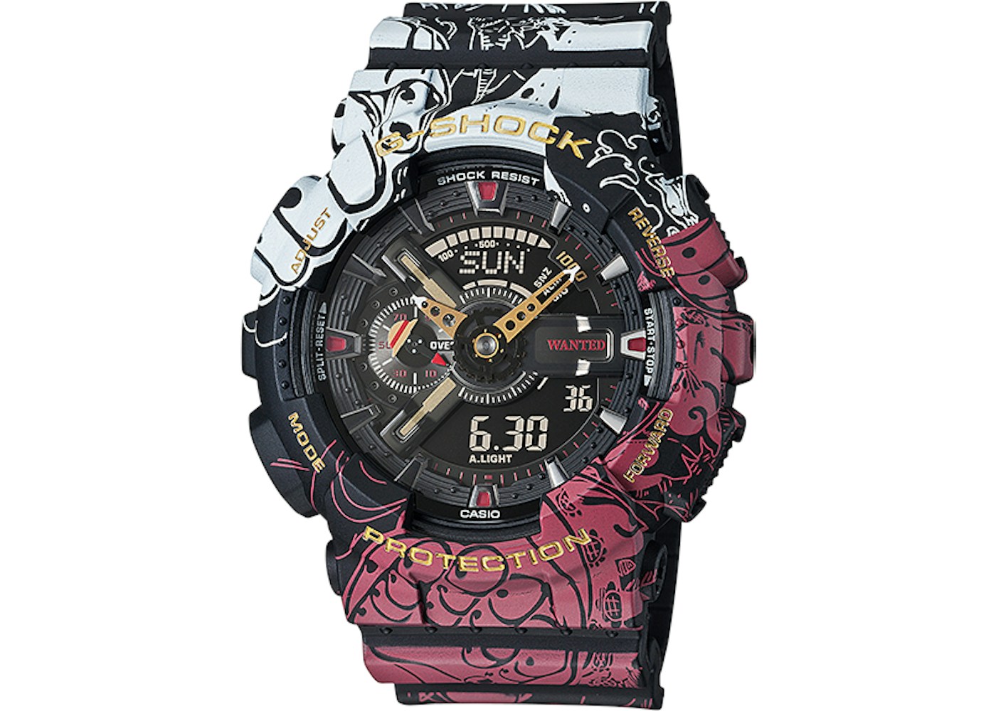 Casio G Shock X One Piece Ga 110jop 1a4 51mm In Resin Casio G Shock X One Piece Ga 110jop 1a4 51mm In Resin