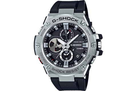 Casio G Shock G Steel GSTB100 1A 58mm in Stainless Steel US