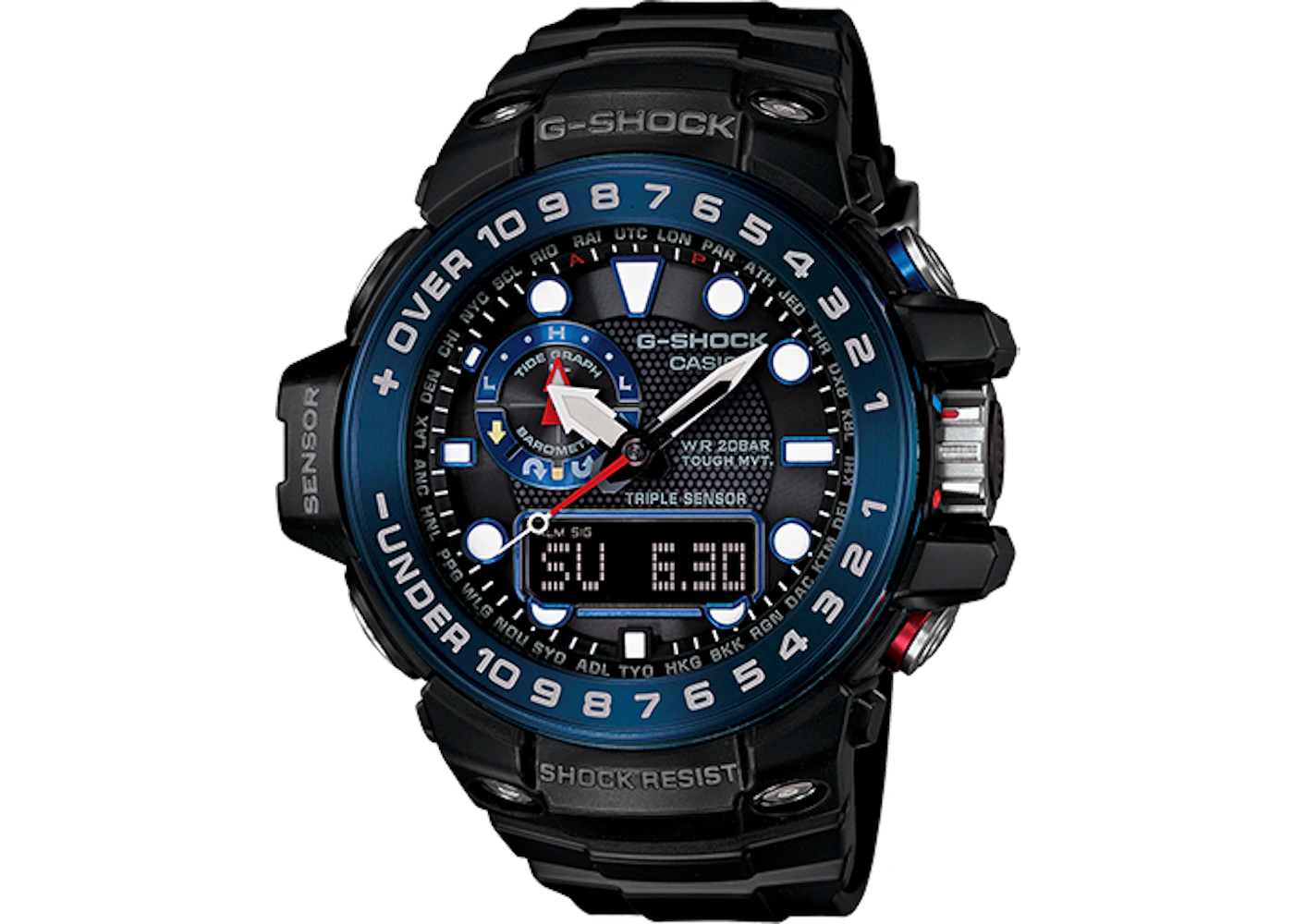 Casio G Shock Gulfmaster GWN1000B 1B 52mm in Resin US