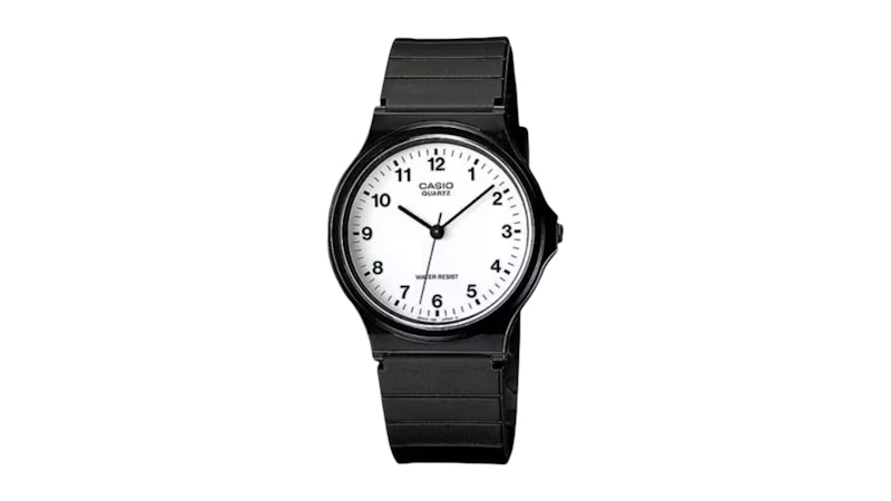 Casio Men's Classic Analog Watch with White Dial MQ247B in Rubber