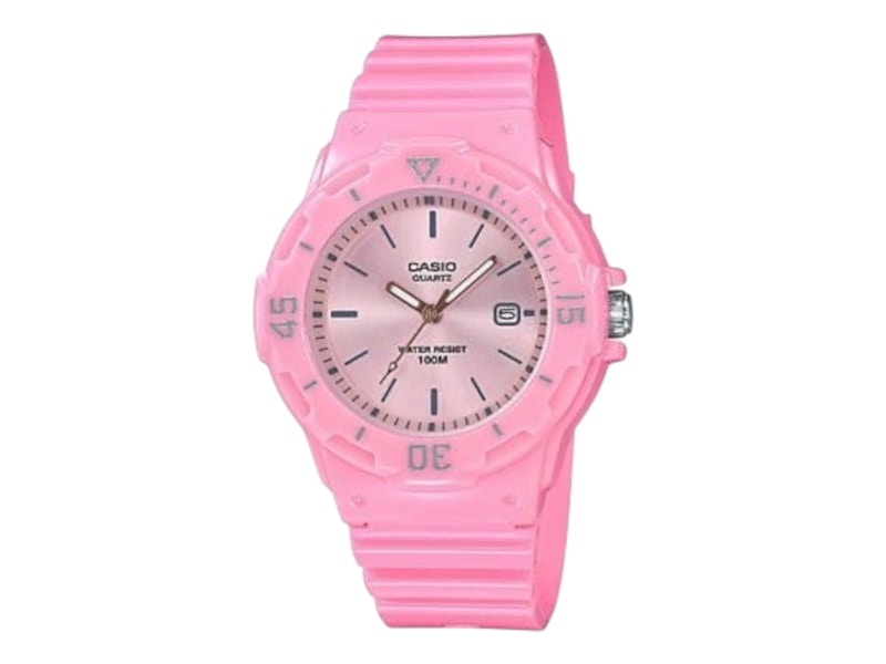 Pre-owned Casio Women's Pop Lrw200h4e4 Watch In Stainless Steel In Silver
