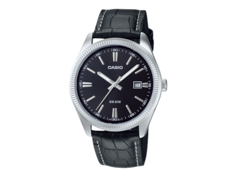 Pre-owned Casio Men's  Standard Mtp1302pl1a Watch In Stainless Steel In Silver