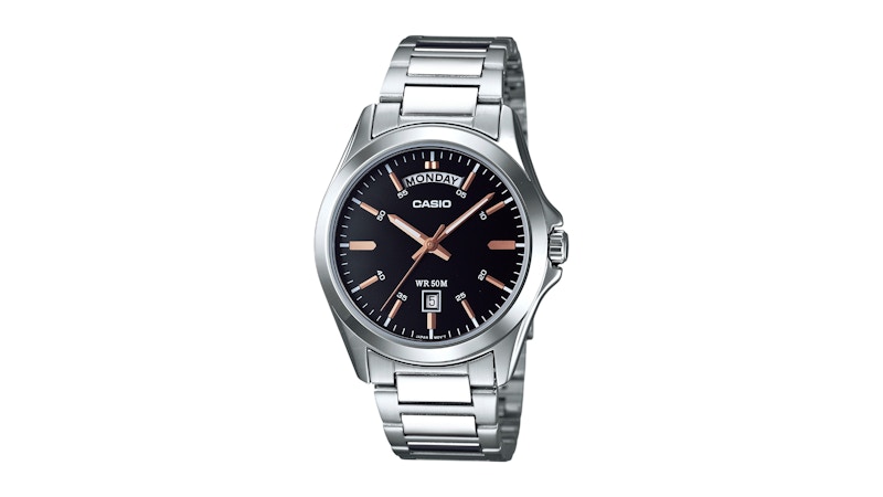 Men's Casio Standard MTP1370D1A2 Watch in Stainless Steel