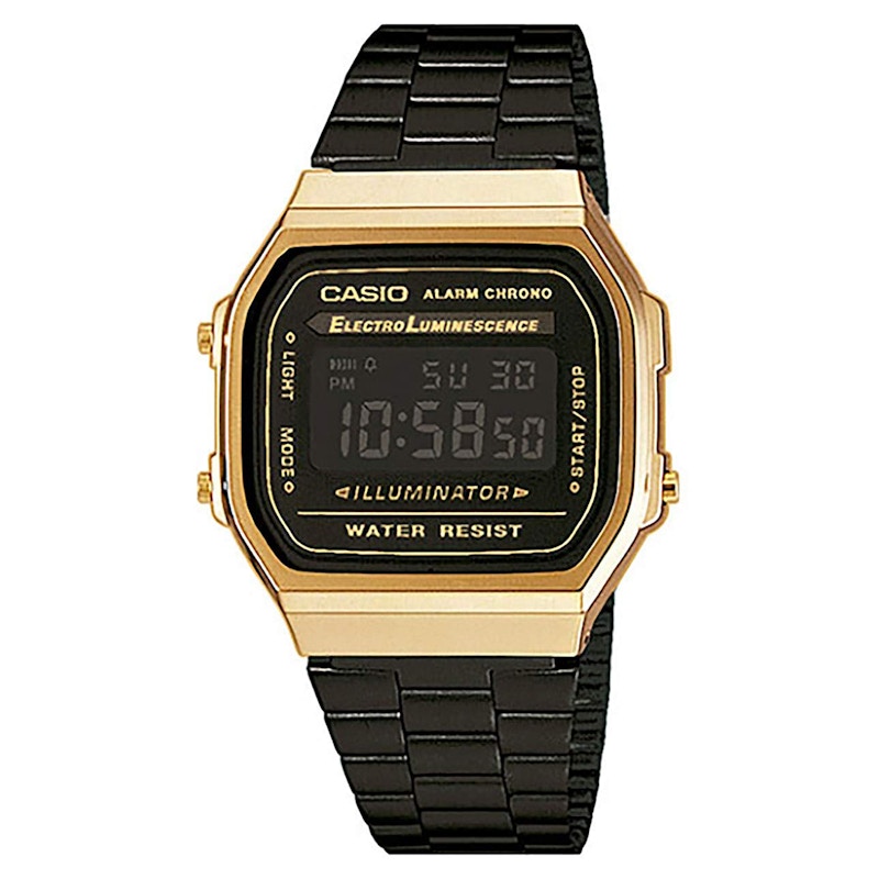 Casio vintage black outlet gold