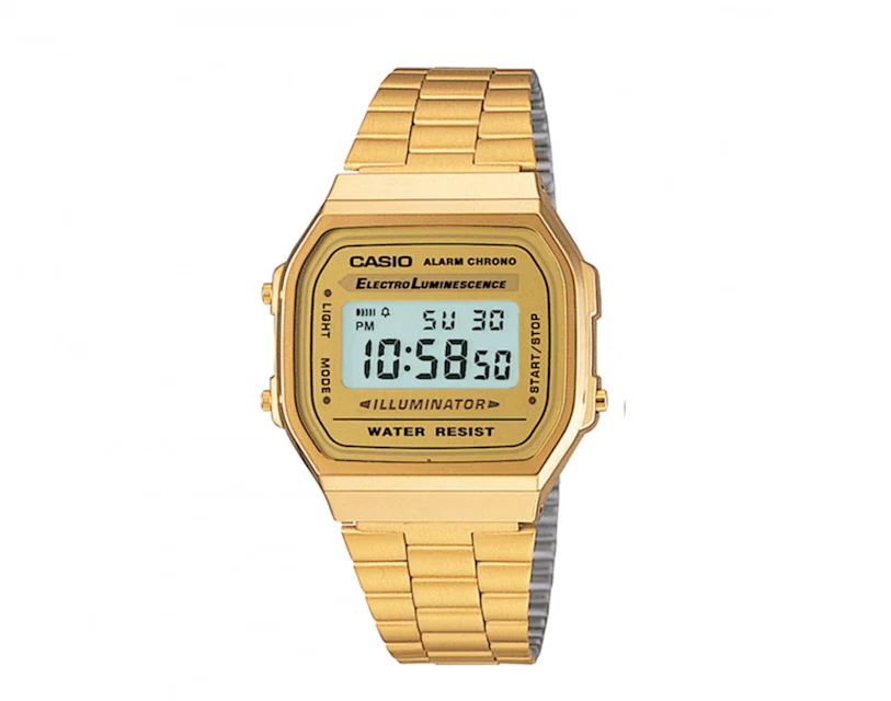 Casio Vintage A168 36mm in Stainless Steel - US