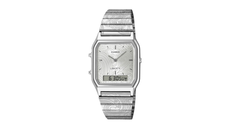 Men's Casio Vintage Liberty collaboration model AQ230ELT7A Watch in Stainless Steel