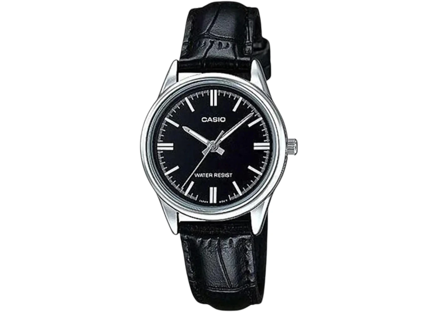 Casio Women's Classic Black Dial Leather Strap Analog Watch LTP-V005L-1AUDF 16mm in Leather - US Casio Women's Classic Black Dial Leather Strap Analog Watch LTP-V005L-1AUDF 16mm in Leather - US