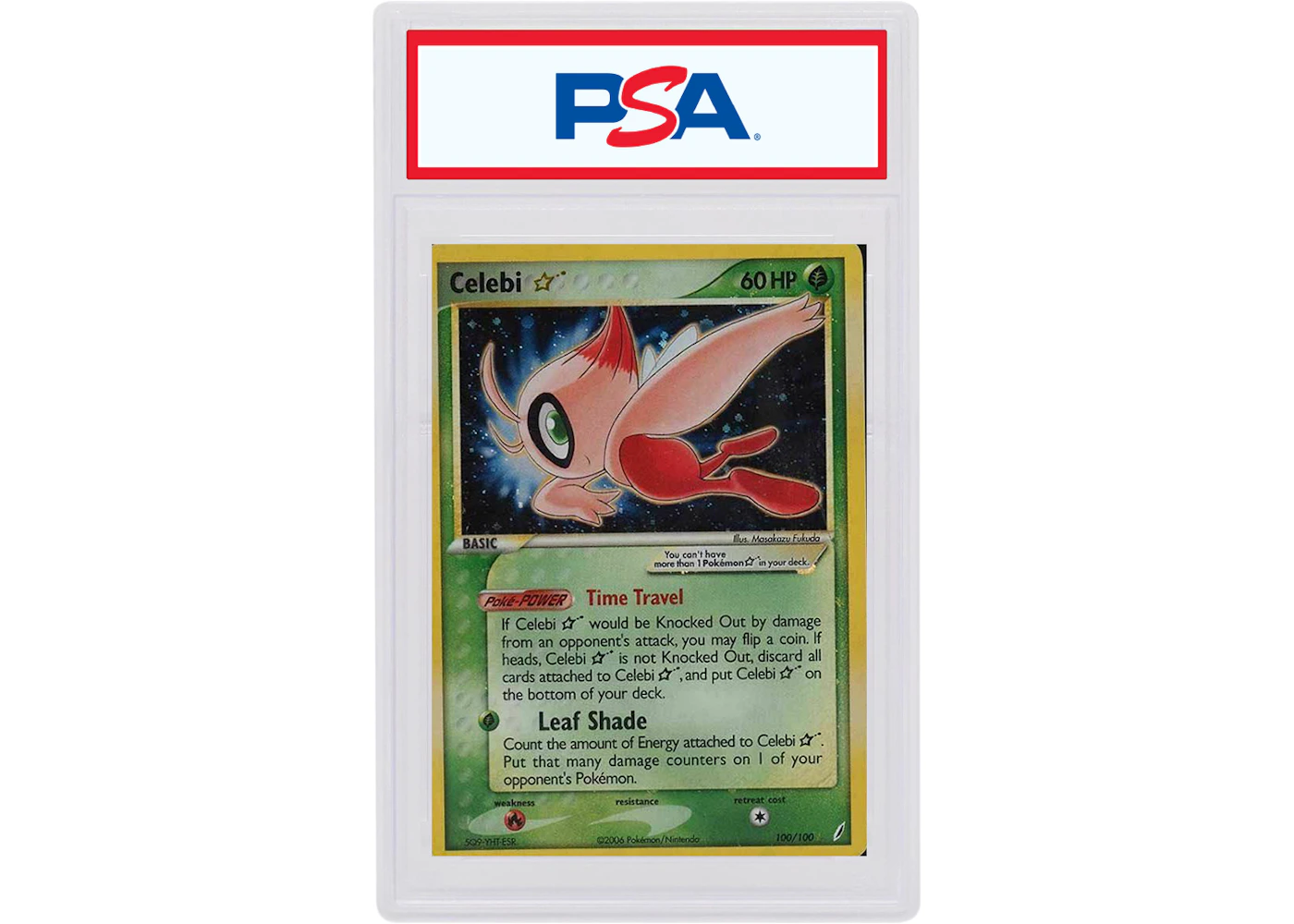 Celebi 2006 Pokemon TCG Gold Star EX Crystal Gaurdians Holo #100 (PSA or BGS Graded) - 2006 - US Celebi 2006 Pokemon TCG Gold Star EX Crystal Gaurdians Holo #100 (PSA or BGS Graded) - 2006 - US