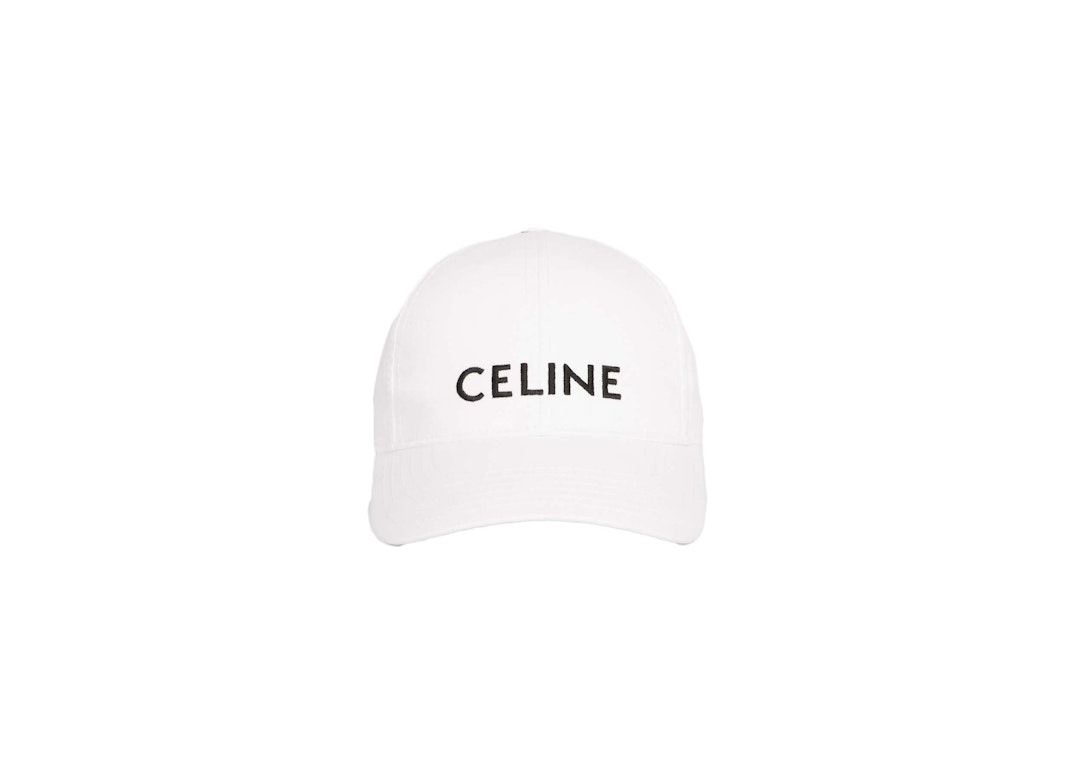 Pre-owned Celine Baseball Cap In Cotton White