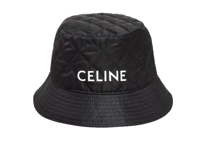 celine bucket hat black