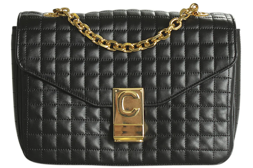 Celine medium c bag in quilted calfskin Clearance