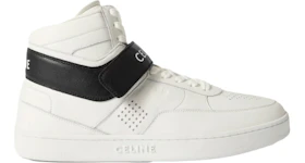Celine CT-03 Leather High-Top Sneakers White Black