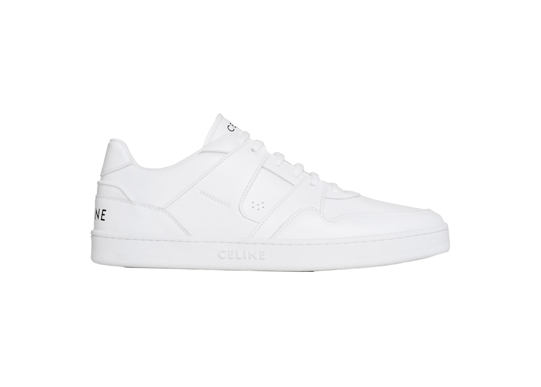Pre-owned Celine Ct-04 Trainer Low Lace-up White Leather