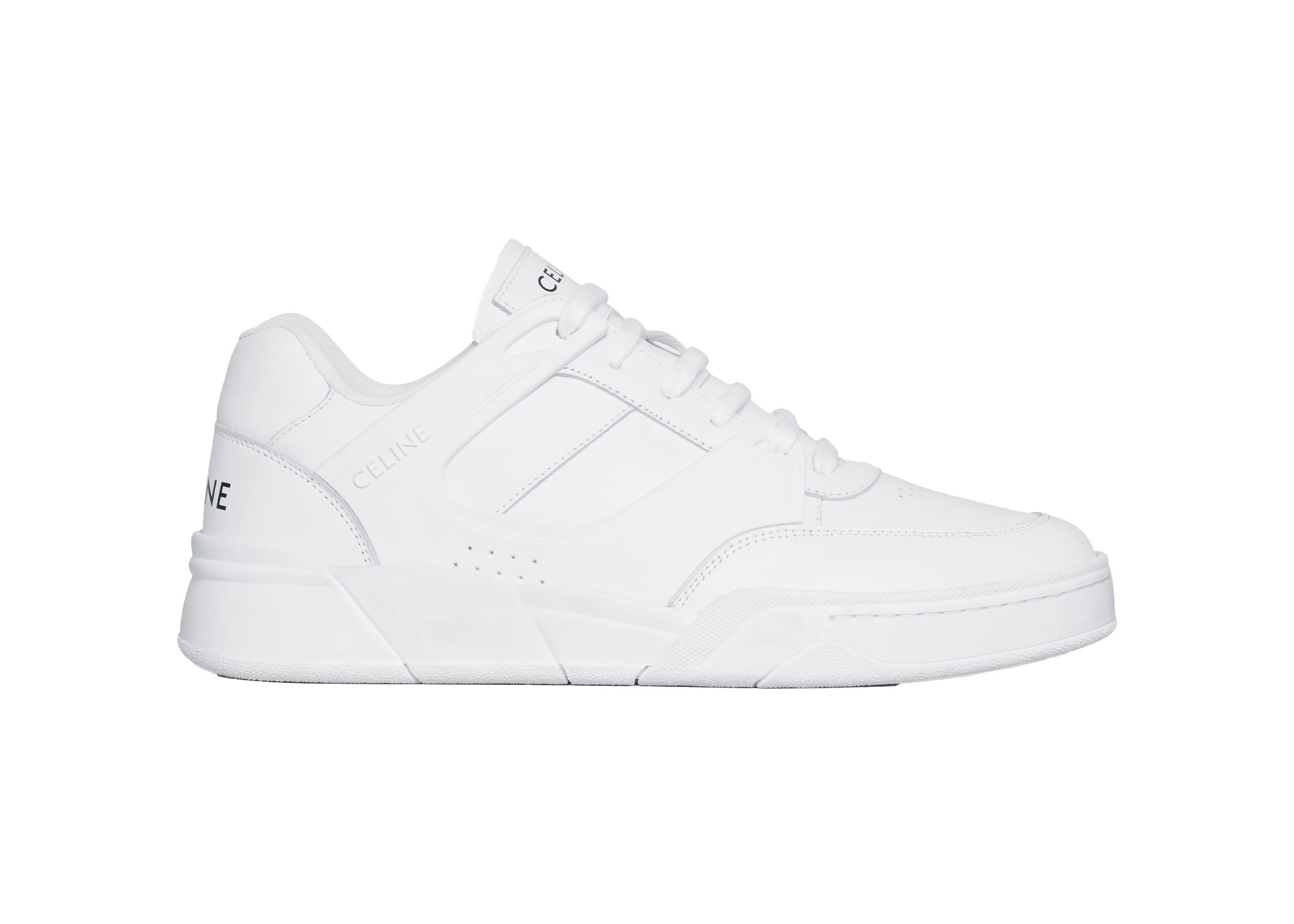 Celine CT-07 Trainer Low Lace-Up White Leather