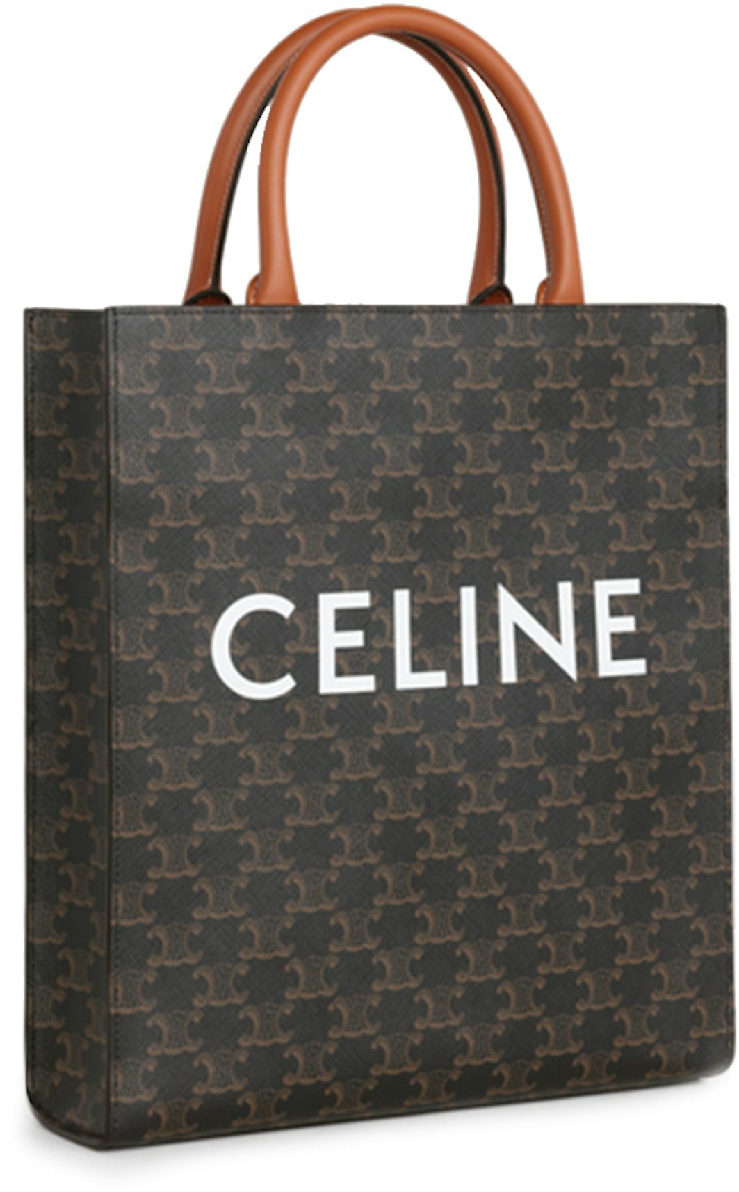 Shop CELINE Large voyage bag in triomphe canvas celine print