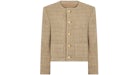 Celine Chasseur Natural Knitted Natte Jacket Natural
