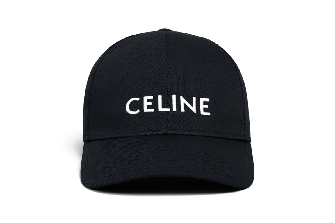 Pre-owned Celine Cotton Baseball Cap Black