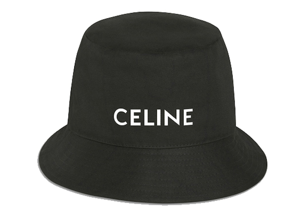 Pre-owned Celine Cotton Bucket Hat Black