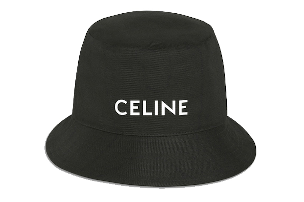 Pre-owned Celine Cotton Bucket Hat Black