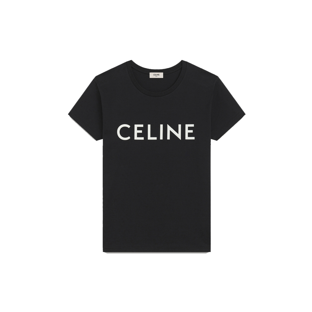 Celine Cotton T-shirt Black/White - US