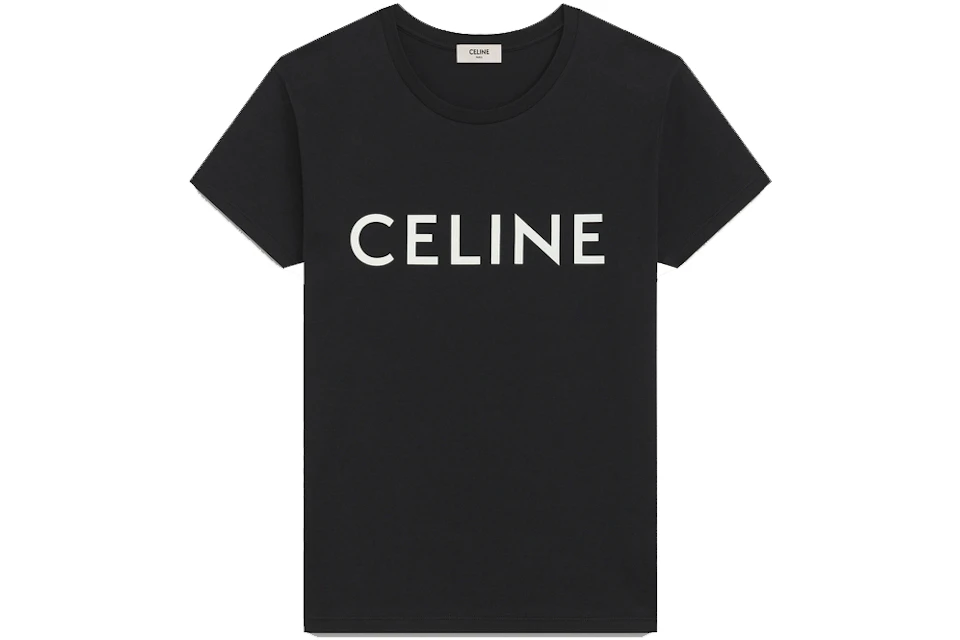 Celine Cotton T-shirt Black/White