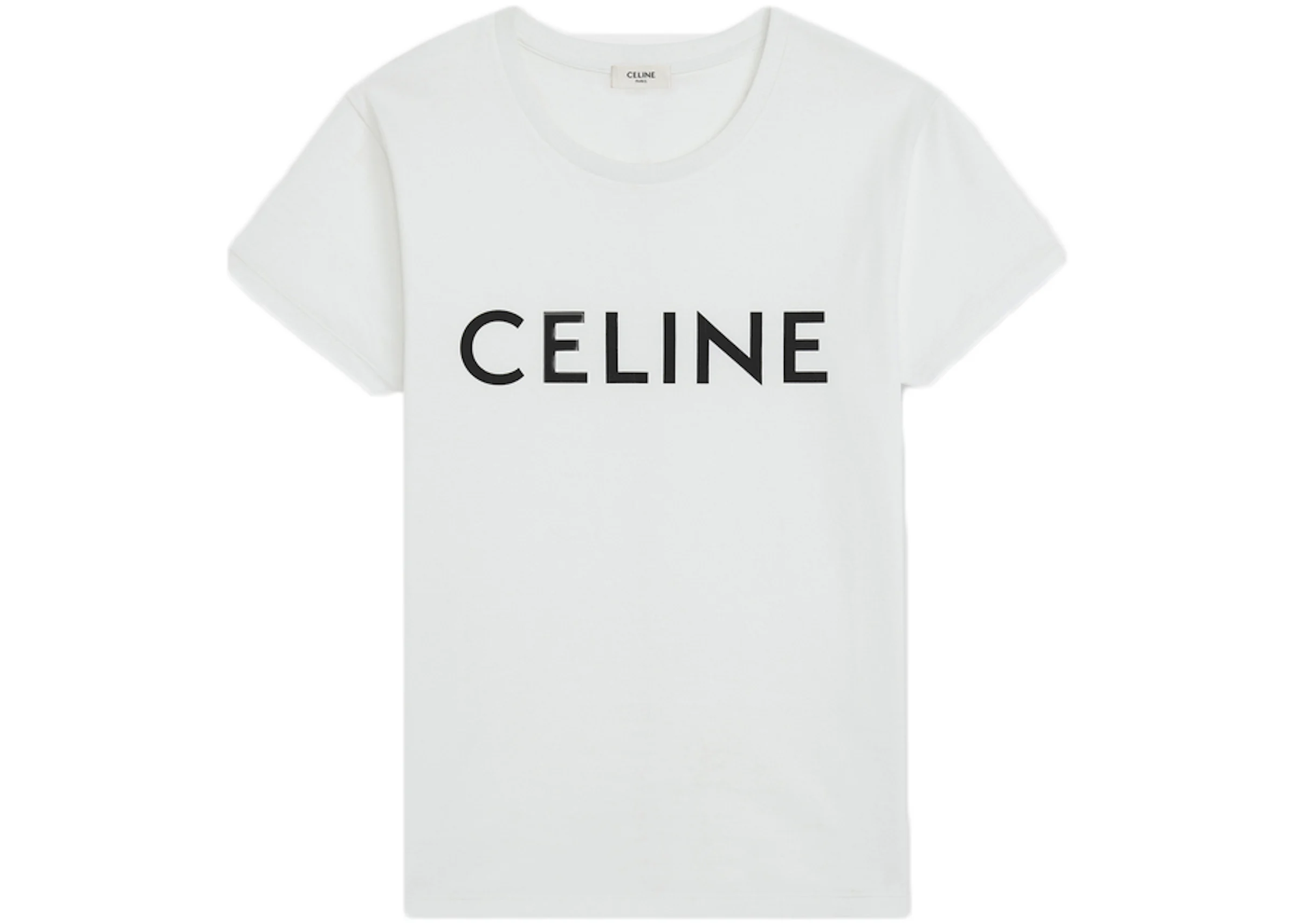 Celine Cotton T-shirt White/Black