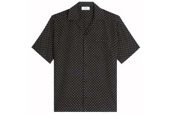 Celine Hawaiian Printed Viscose Shirt Noir/Craie