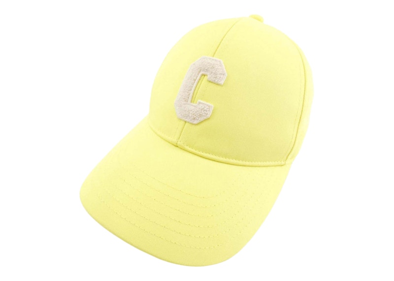 Pre-owned Celine Initial Baseball Cap In Citrus
