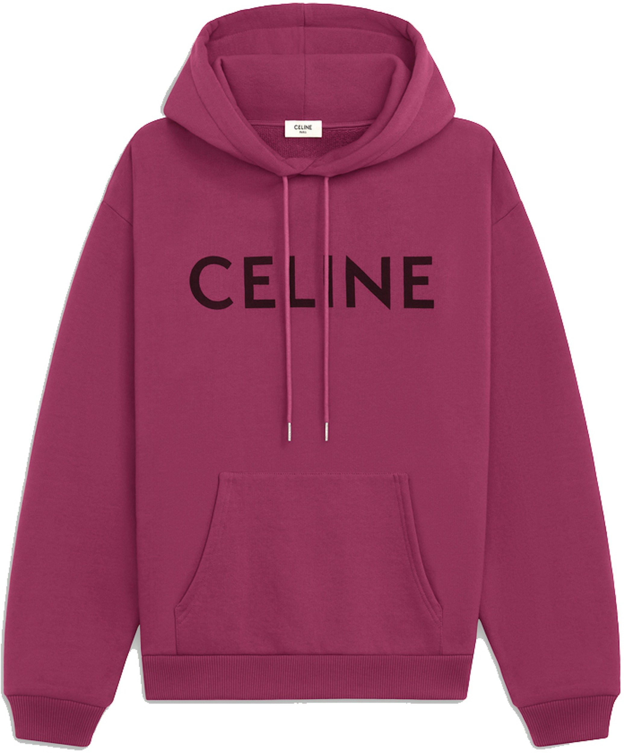 Celine Loose Cotton Sweatshirt Pink/Black