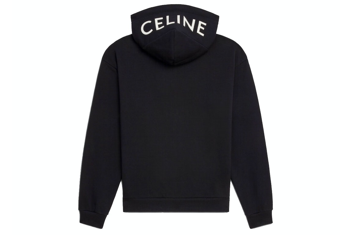 Pre-owned Celine Loose Sweatshirt In Cotton Fleece Black/white