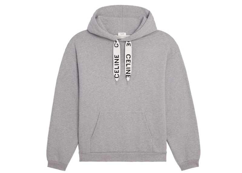 Celine Loose Sweatshirt In Cotton Fleece Light Grey Men's - SS21 - US