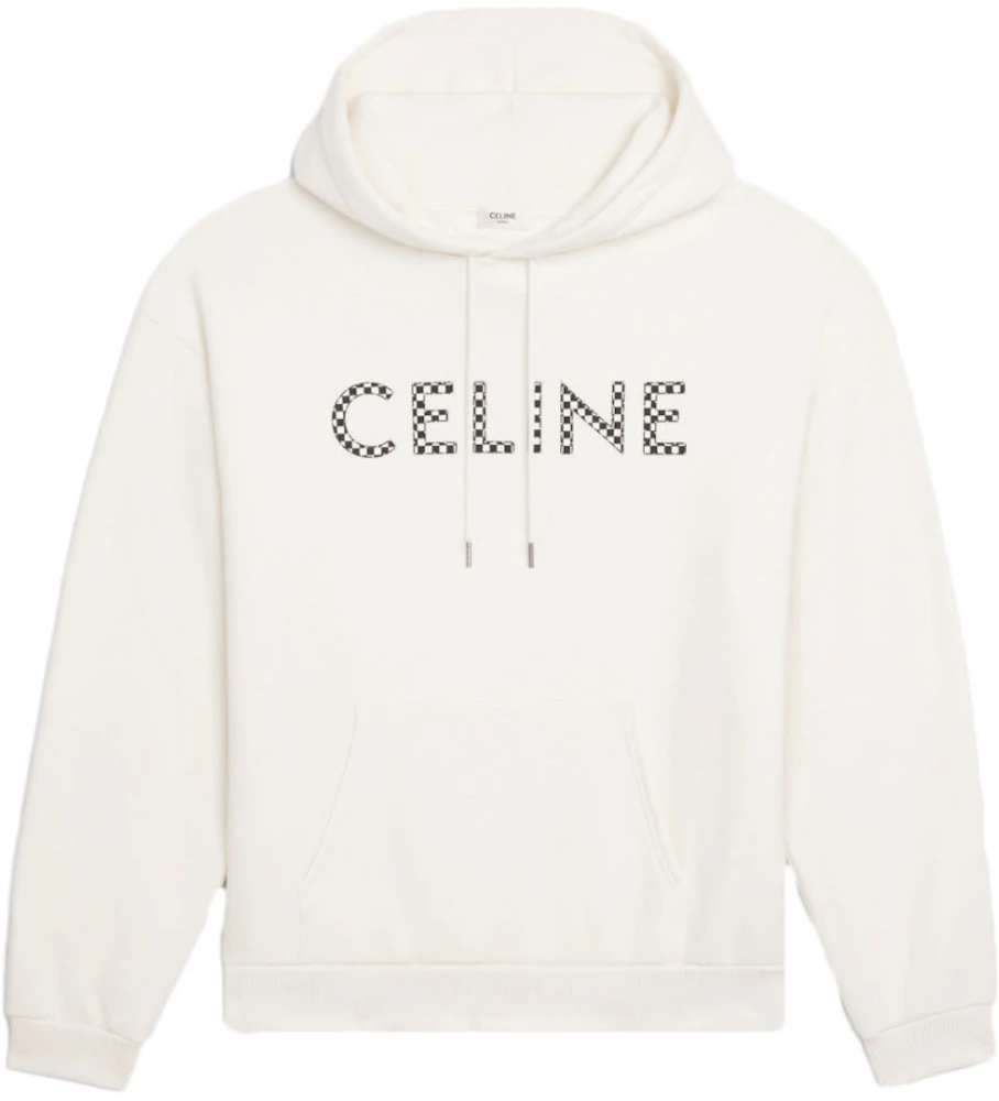 Celine Loose Sweatshirt In Cotton Fleece With Studs Off White Men's ...