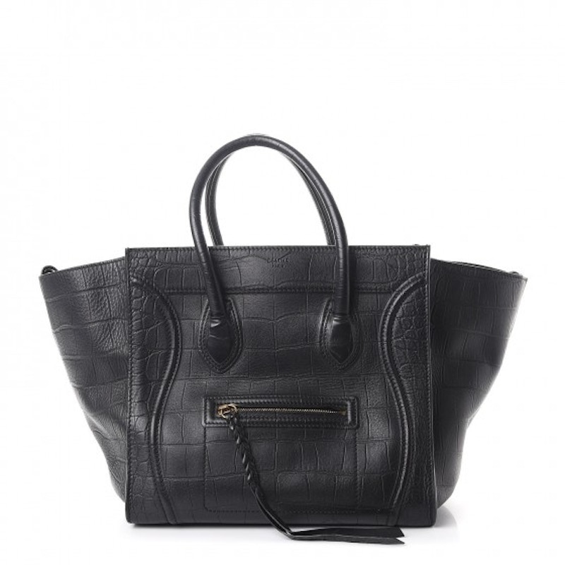 celine phantom croc embossed