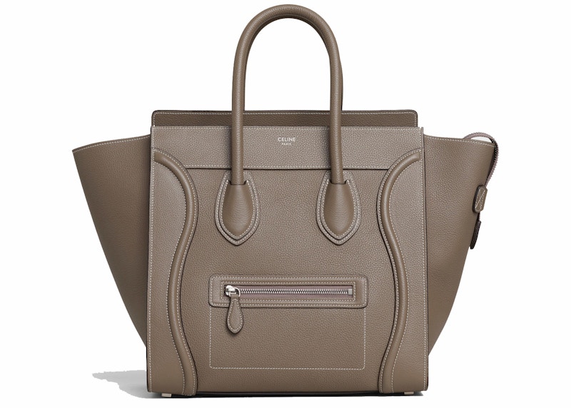 Celine Luggage Drummed Calfskin Mini Souris in Drummed Calfskin