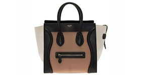 Celine Luggage Tricolor Mini Black/Camel/Ivory