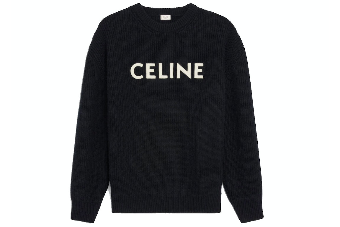 Pre-owned Celine Oversized Sweater In Wool Black