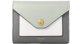 Celine Pocket Card Holder Almond