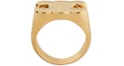 Celine Ring In Brass with Gold Finish Chevaliere Gold