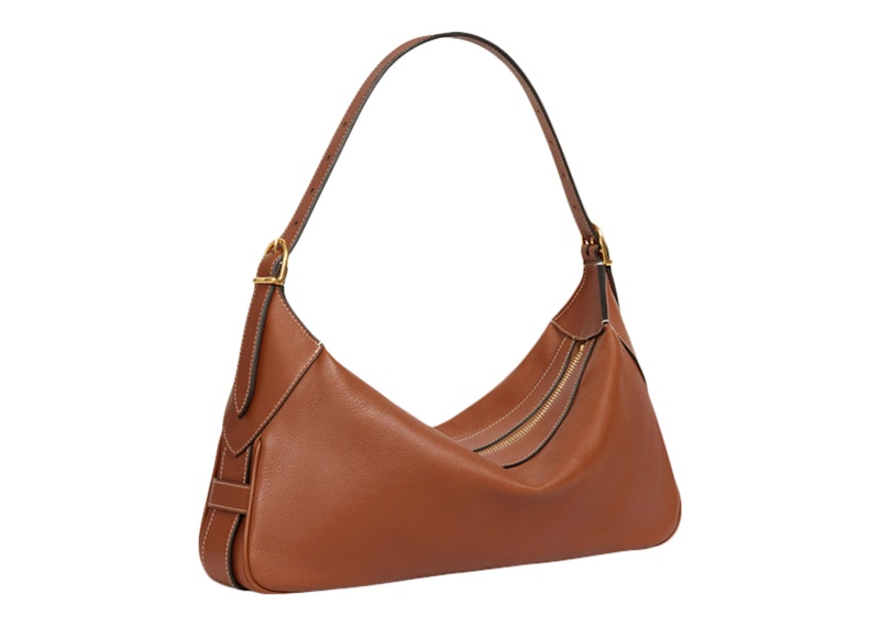 Celine Romy Shoulder Bag Medium Tan in Supple Calfskin Leather