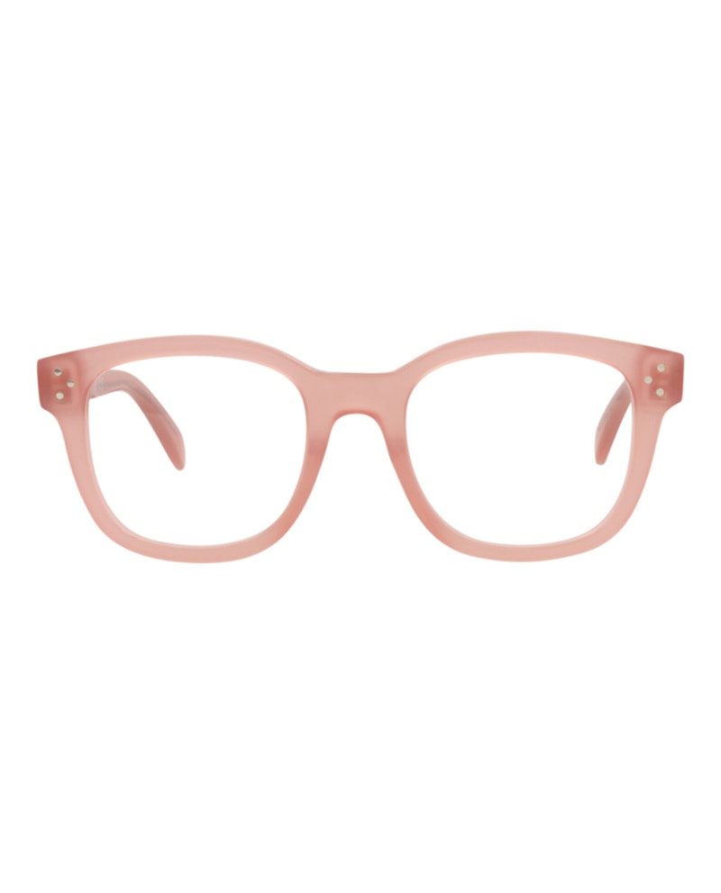 Pre-owned Celine Women's  Roundframe Acetate Optical Frames In Violet Violet Transparent (cl50100i/54/081)