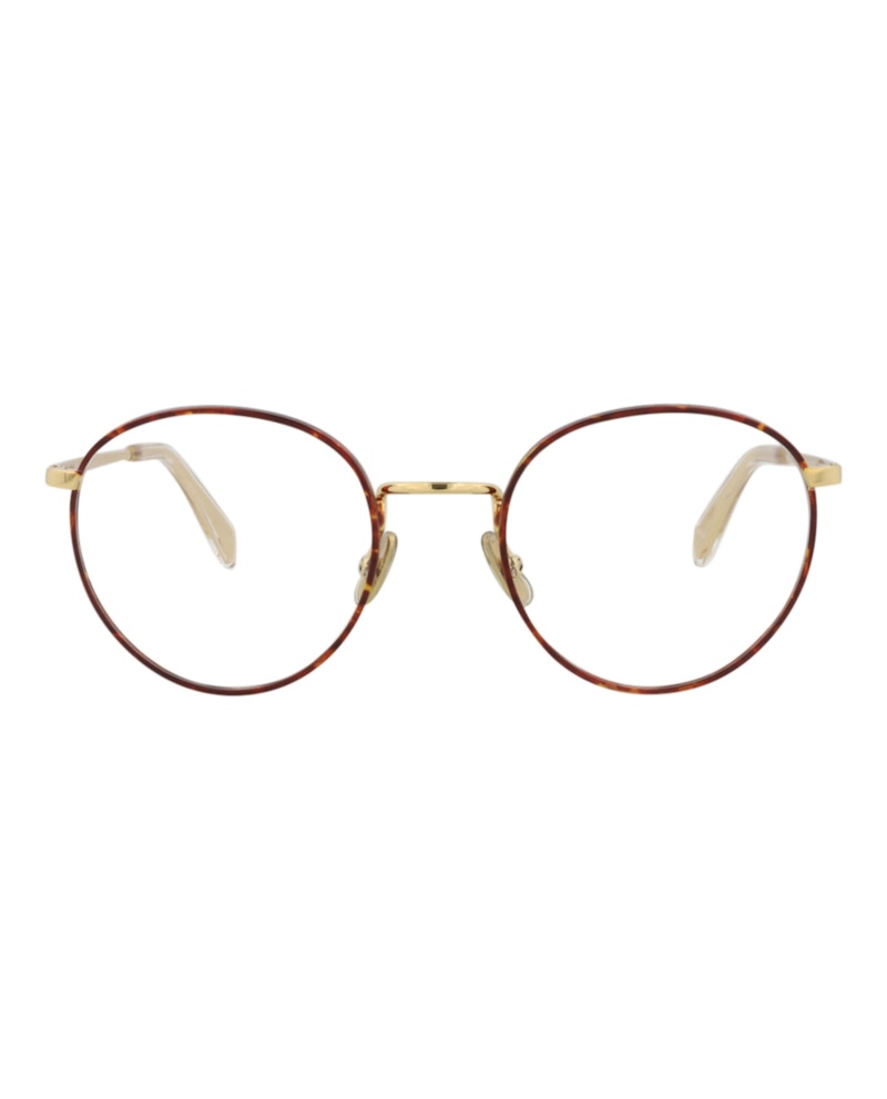 Celine Round-Frame Injection Optical Frames Gold Gold Transparent (CL50065U-52-030)